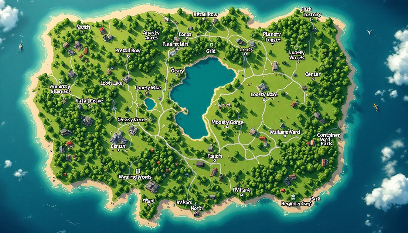 fortnite season 1 map