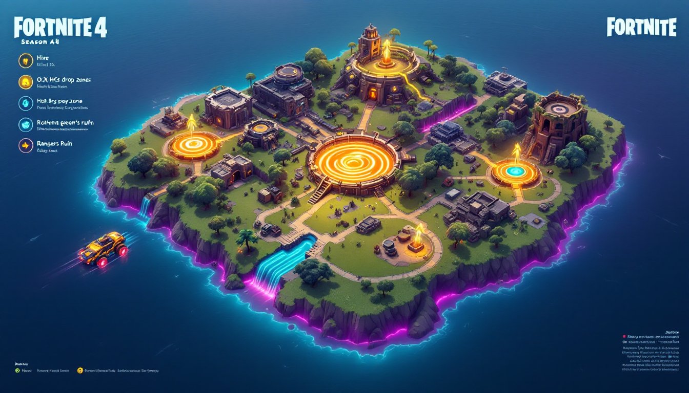 fortnite season 4 map
